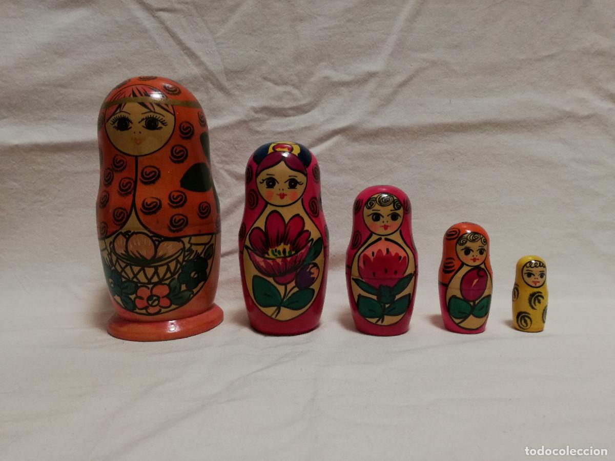 Mu&ntilde;ecas modernas: MU&Ntilde;ECA MATRIOSKA DE MADERA PINTADA - Foto 2