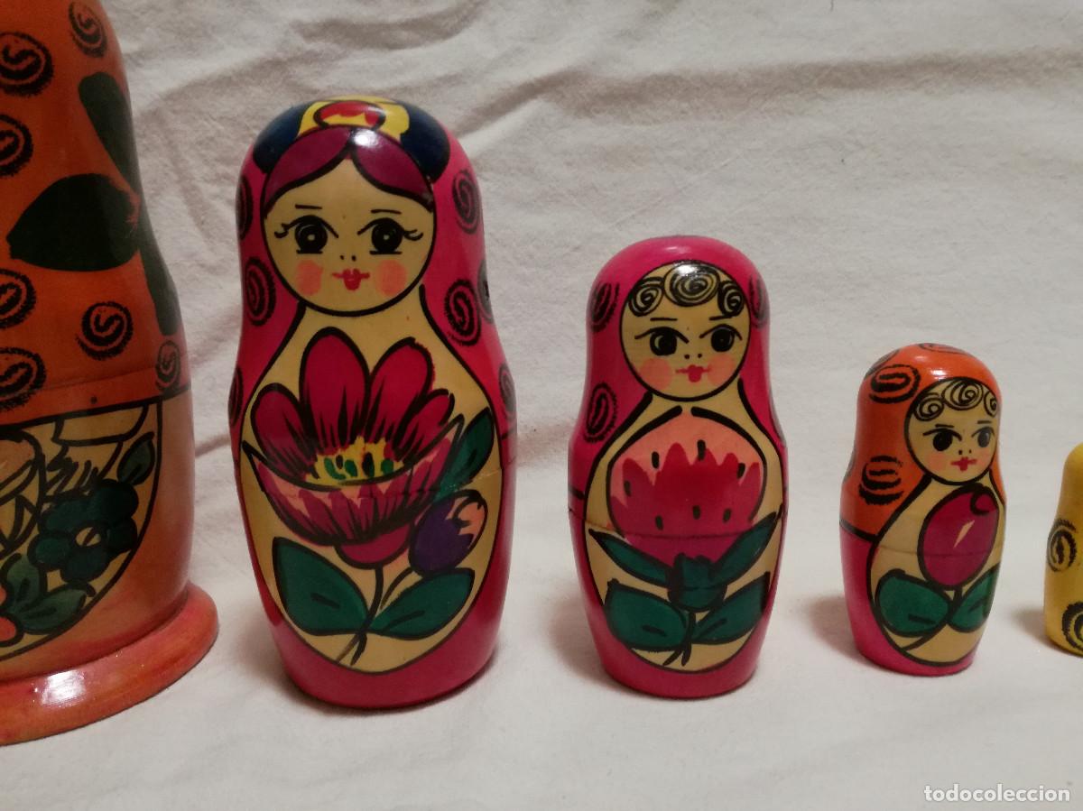 Mu&ntilde;ecas modernas: MU&Ntilde;ECA MATRIOSKA DE MADERA PINTADA - Foto 4