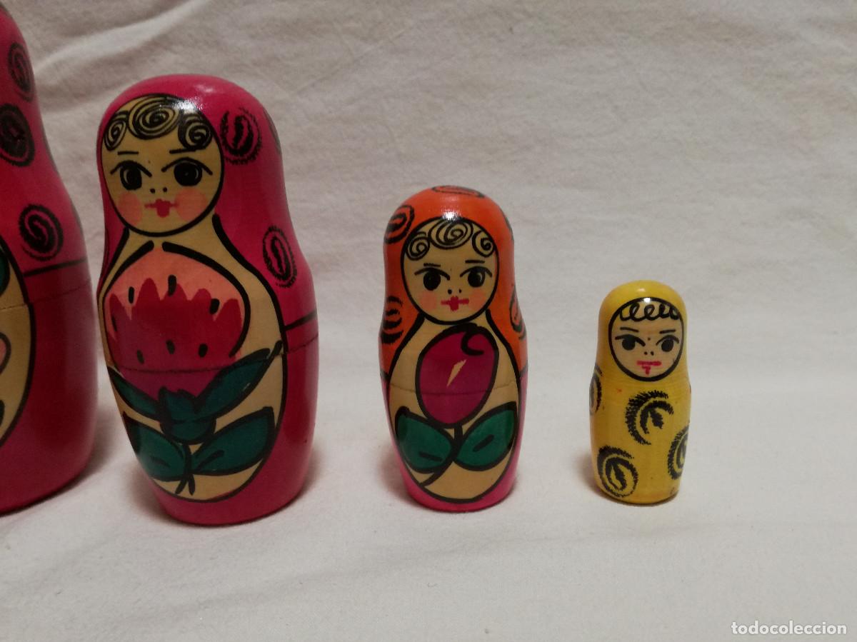 Mu&ntilde;ecas modernas: MU&Ntilde;ECA MATRIOSKA DE MADERA PINTADA - Foto 5