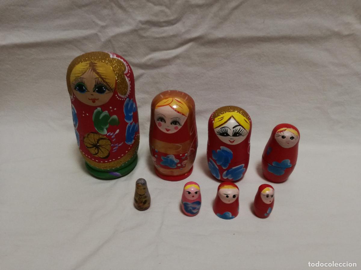 Mu&ntilde;ecas modernas: MU&Ntilde;ECA MATRIOSKA DE MADERA PINTADA INCOMPLETAS - Foto 1