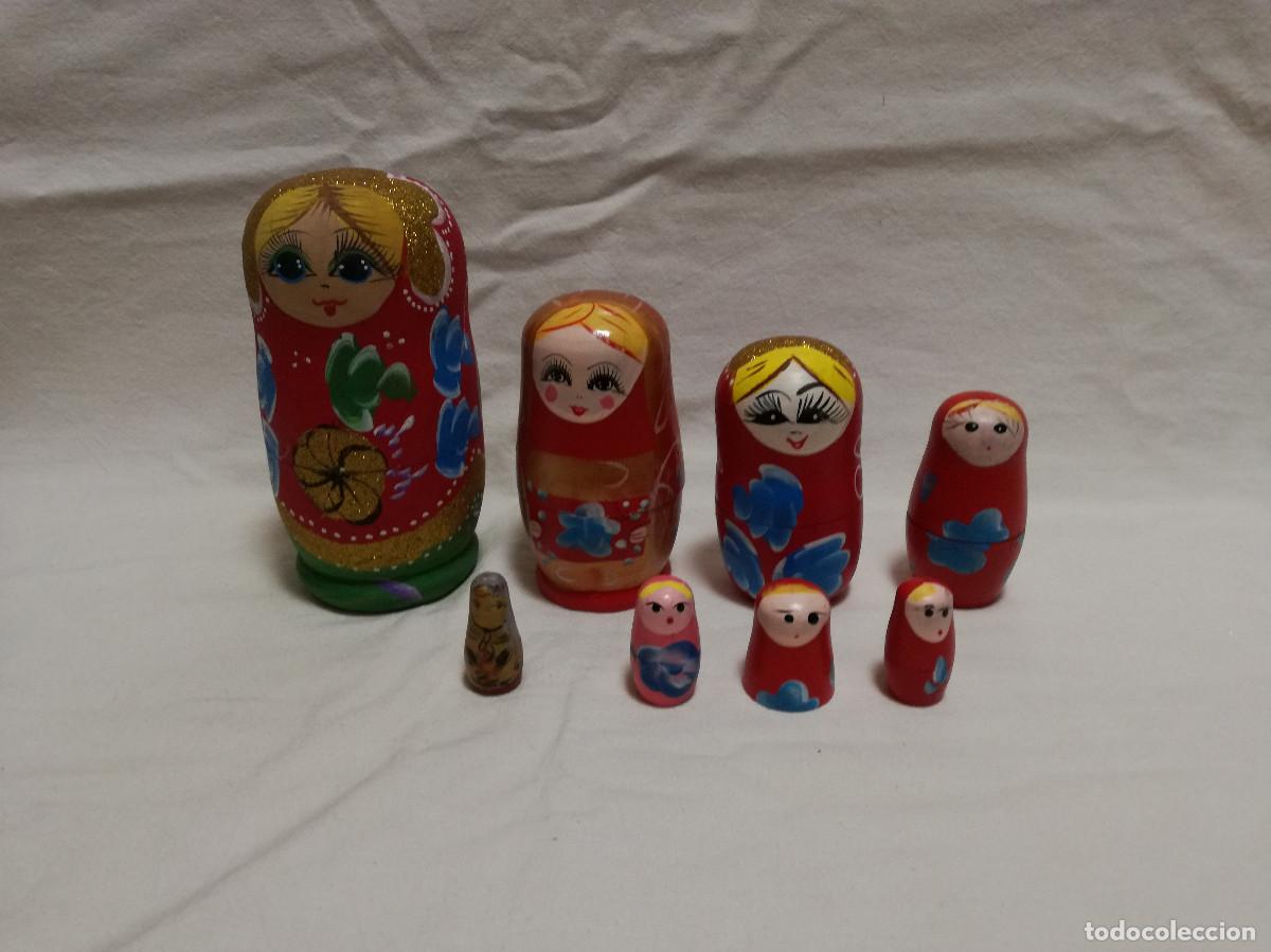 Mu&ntilde;ecas modernas: MU&Ntilde;ECA MATRIOSKA DE MADERA PINTADA INCOMPLETAS - Foto 2