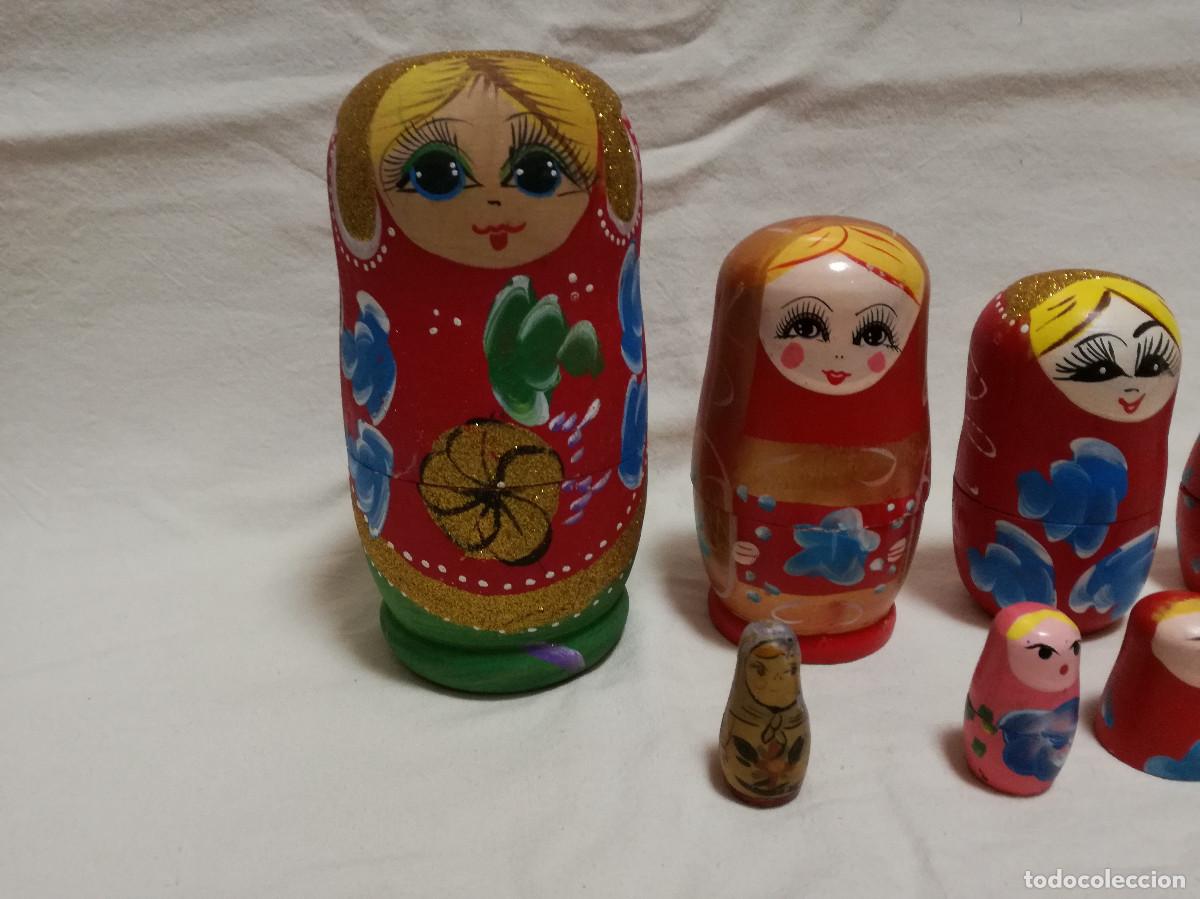 Mu&ntilde;ecas modernas: MU&Ntilde;ECA MATRIOSKA DE MADERA PINTADA INCOMPLETAS - Foto 3