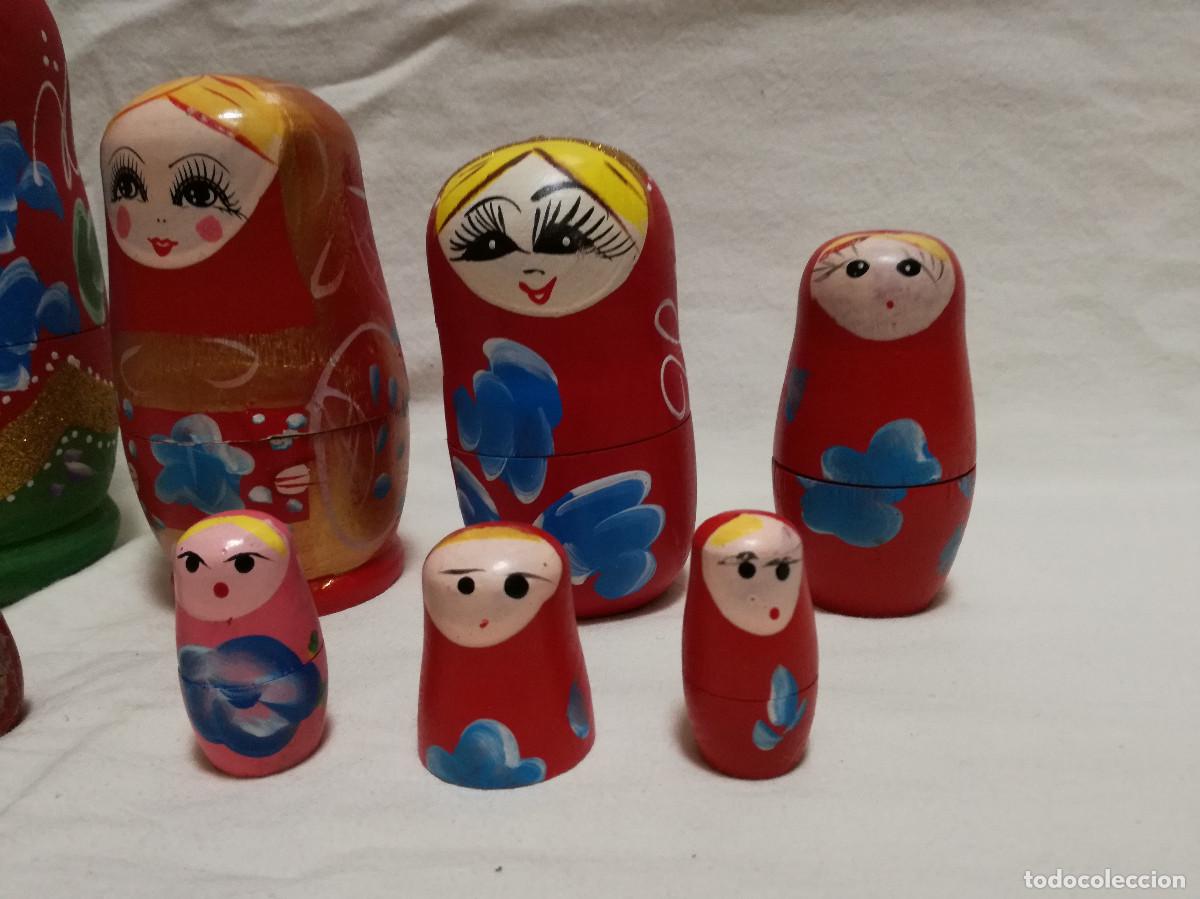 Mu&ntilde;ecas modernas: MU&Ntilde;ECA MATRIOSKA DE MADERA PINTADA INCOMPLETAS - Foto 5