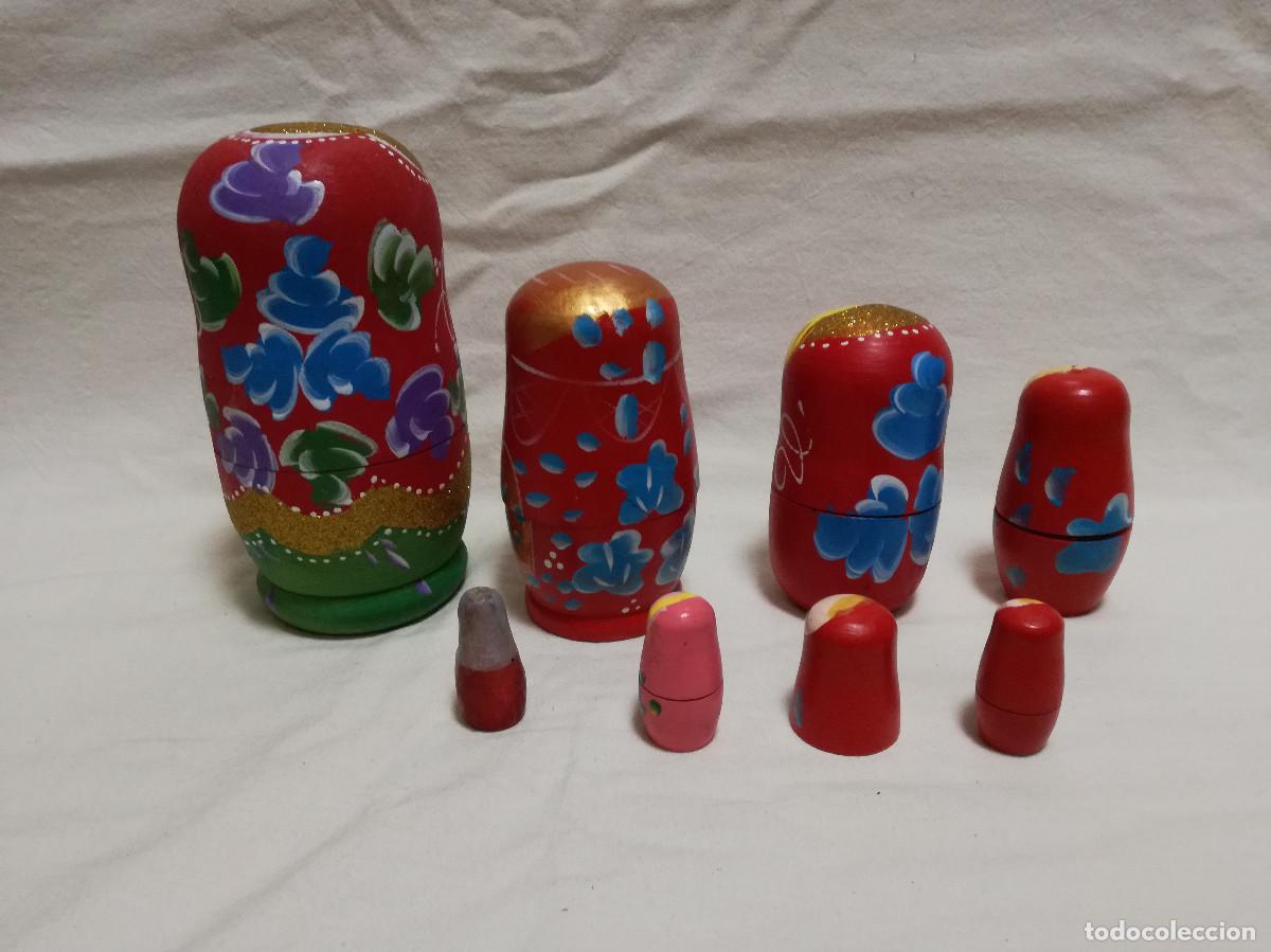 Mu&ntilde;ecas modernas: MU&Ntilde;ECA MATRIOSKA DE MADERA PINTADA INCOMPLETAS - Foto 6