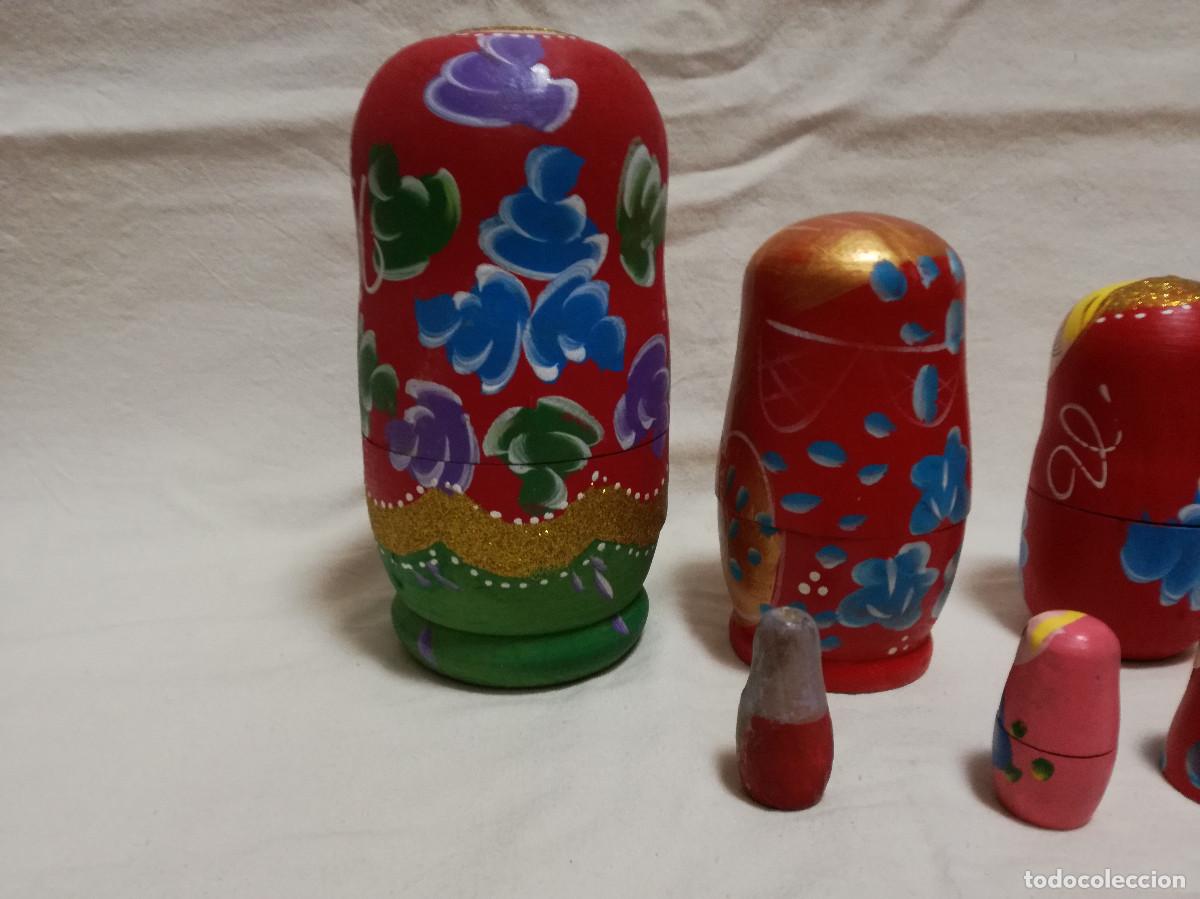 Mu&ntilde;ecas modernas: MU&Ntilde;ECA MATRIOSKA DE MADERA PINTADA INCOMPLETAS - Foto 7