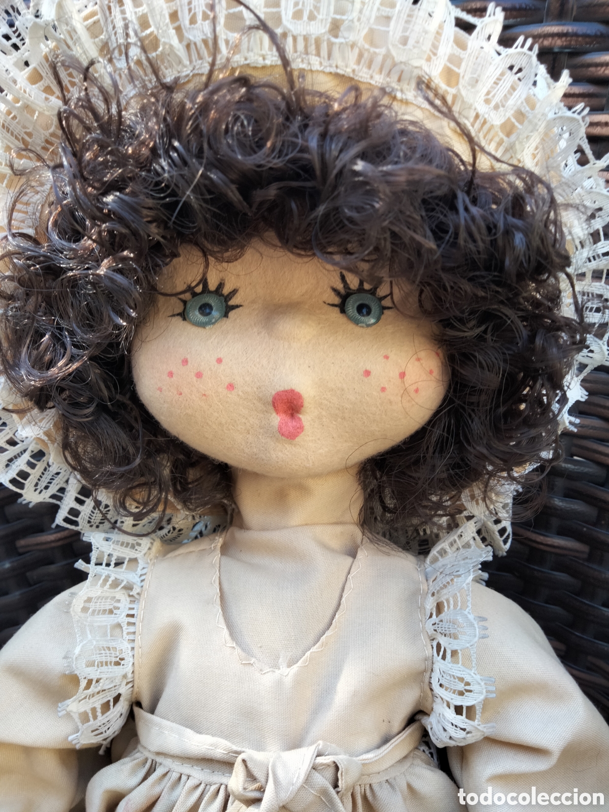Mu&ntilde;ecas modernas: Mu&ntilde;eca fieltro 80 de trapo y algod&oacute;n , estilo Sasha dolls - Foto 2