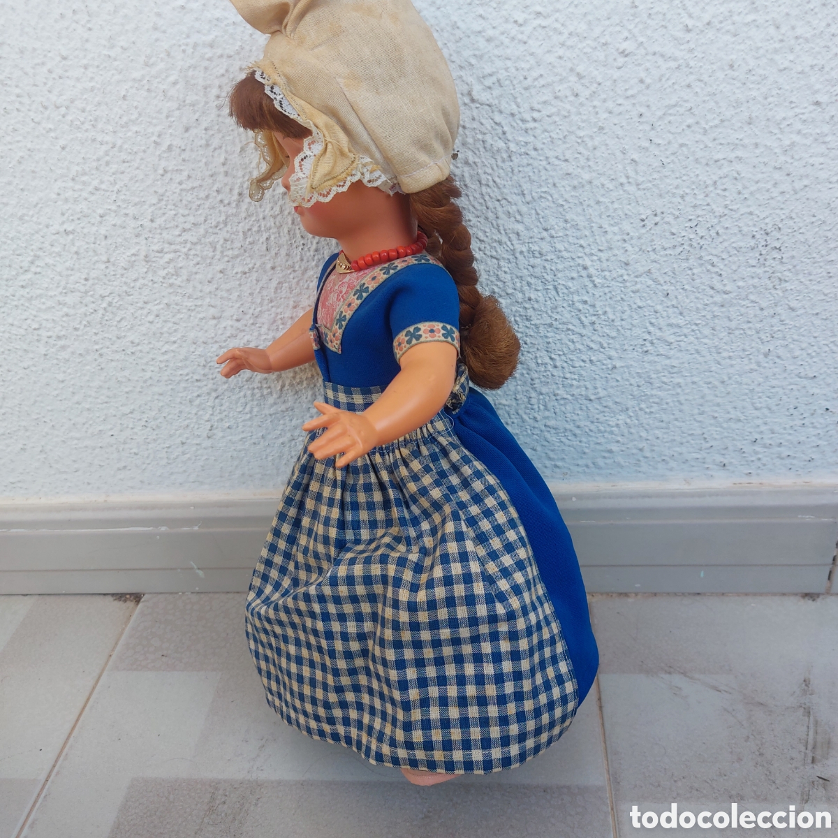 Mu&ntilde;ecas modernas: Mu&ntilde;eca antigua ojos basculante - Foto 3