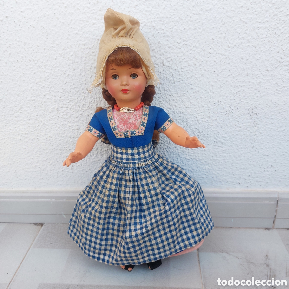 Mu&ntilde;ecas modernas: Mu&ntilde;eca antigua ojos basculante - Foto 1