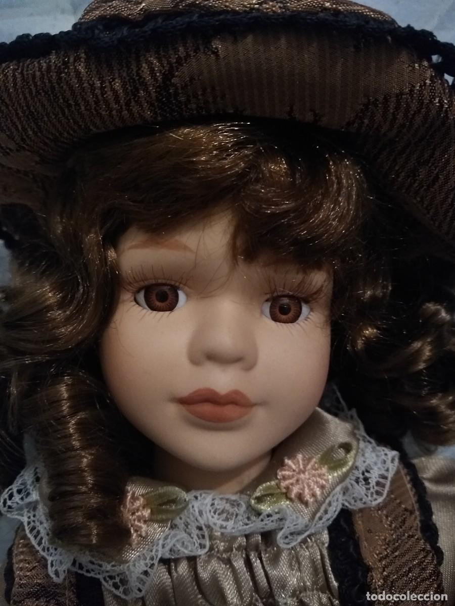 Mu&ntilde;ecas modernas: Mu&ntilde;eca de porcelana de 40 cms de altura. - Foto 8