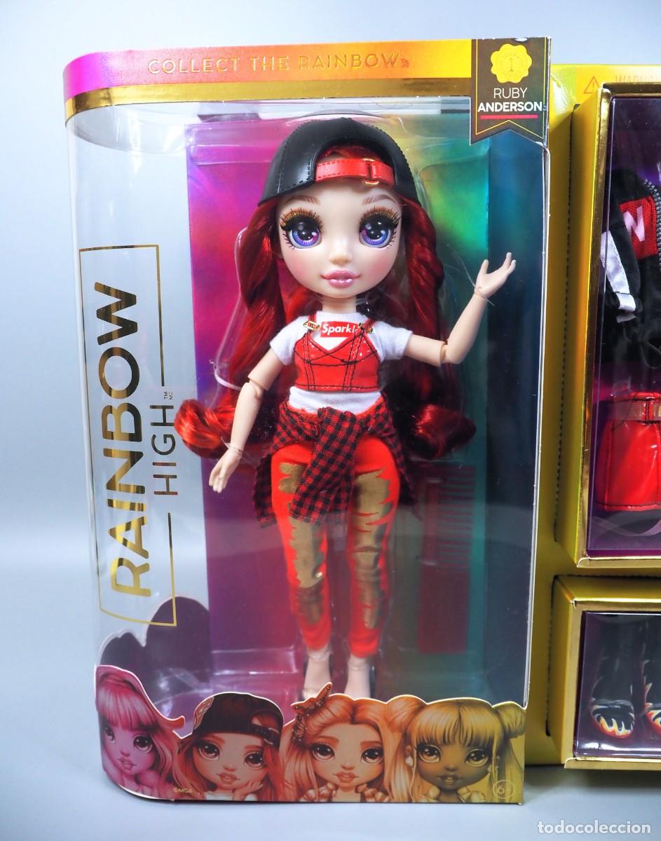 Mu&ntilde;ecas modernas: Mu&ntilde;eca Rainbow High Ruby Anderson 1 edici&oacute;n del 2020. Nueva. - Foto 3