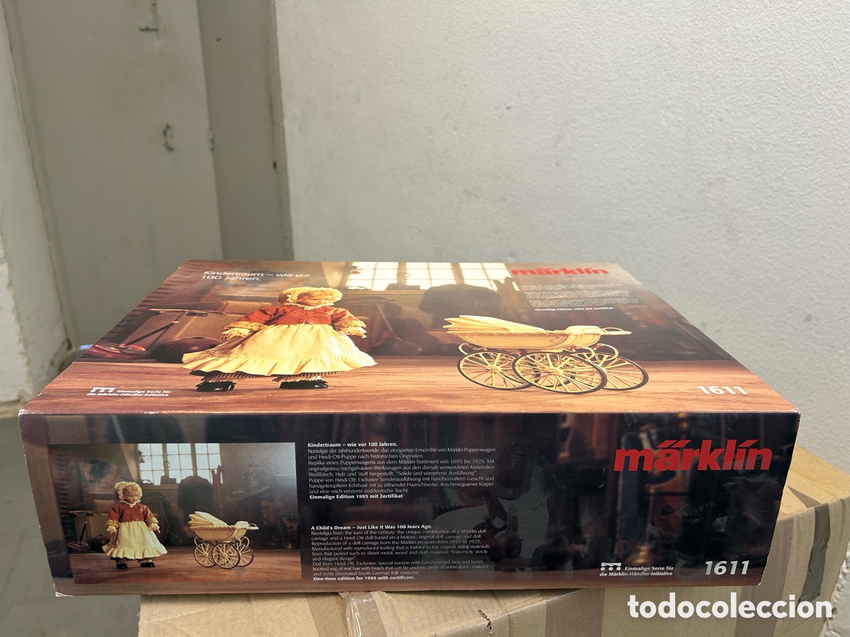 Mu&ntilde;ecas modernas: MARKLIN CAJA VAC&Iacute;A COCHECITO DE MU&Ntilde;ECA - Foto 2