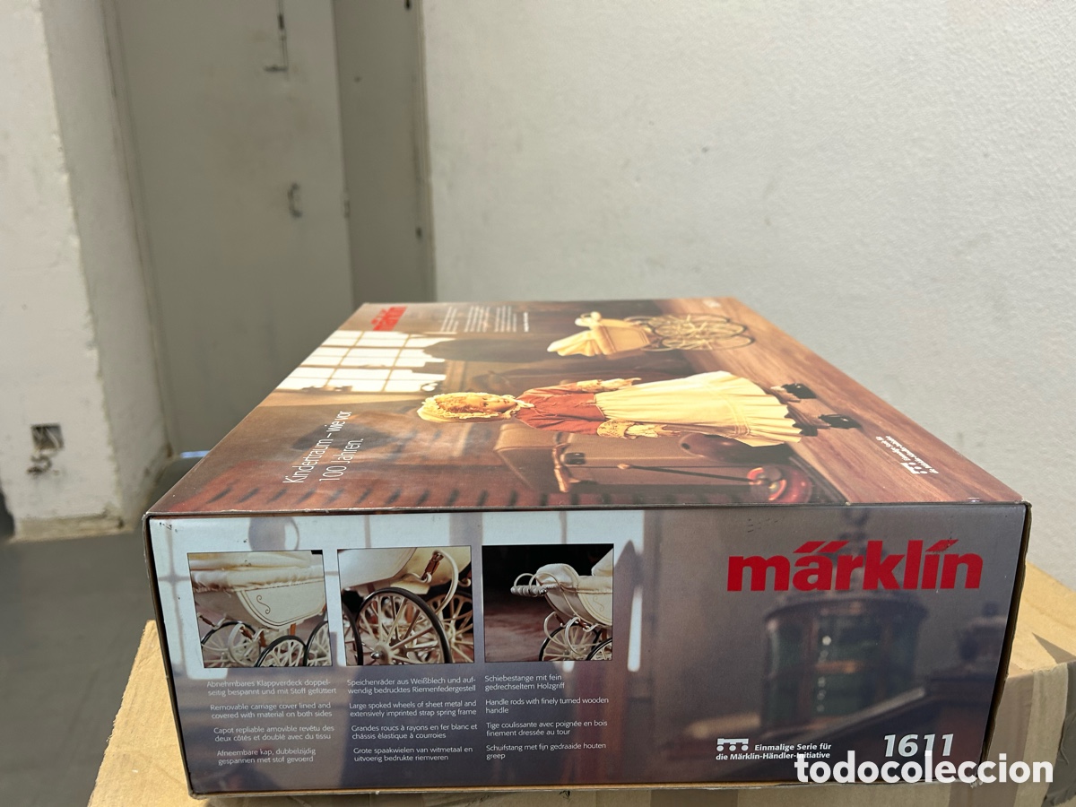 Mu&ntilde;ecas modernas: MARKLIN CAJA VAC&Iacute;A COCHECITO DE MU&Ntilde;ECA - Foto 3