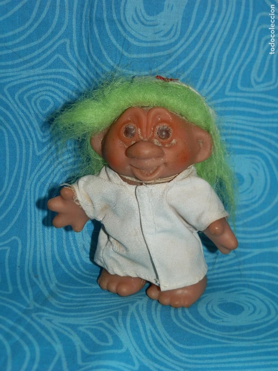 Mu&ntilde;ecas modernas: MU&Ntilde;ECO TROLL PELO VERDE ENFERMERA - Foto 1