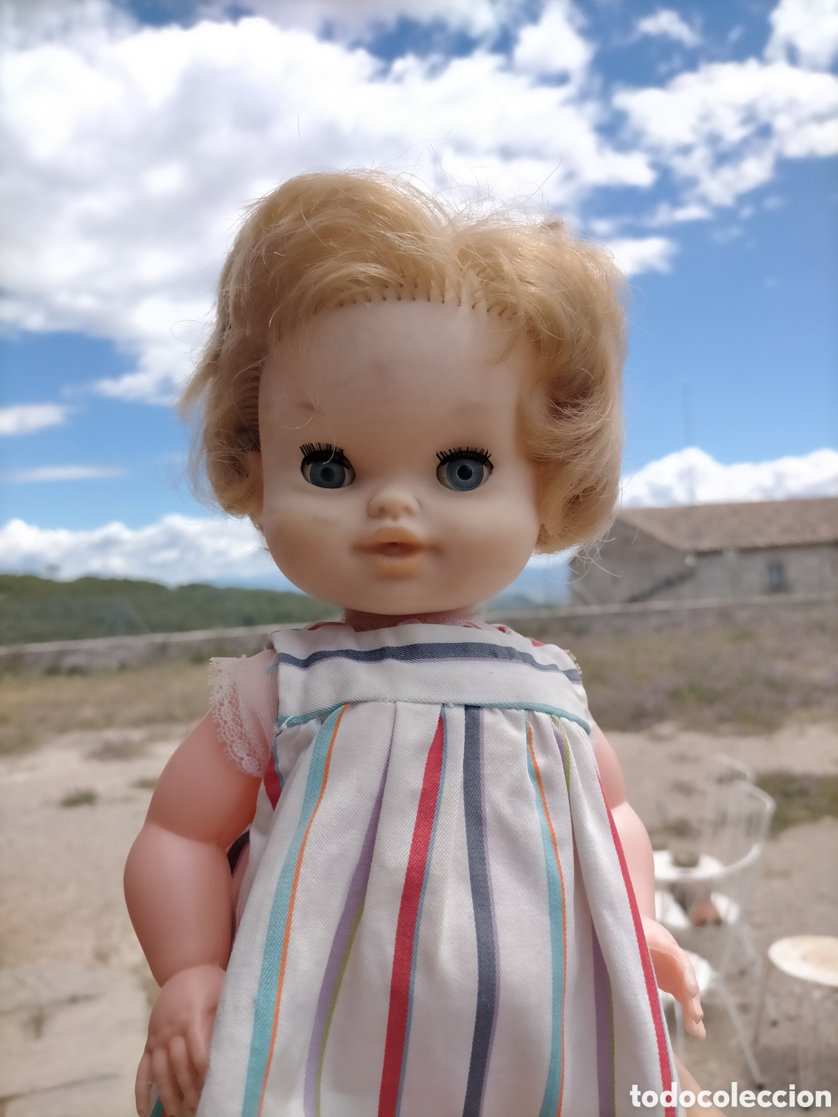 Mu&ntilde;ecas modernas: Mu&ntilde;eca beb&eacute; bb onil beb&eacute; durmiente con vestido - Foto 1