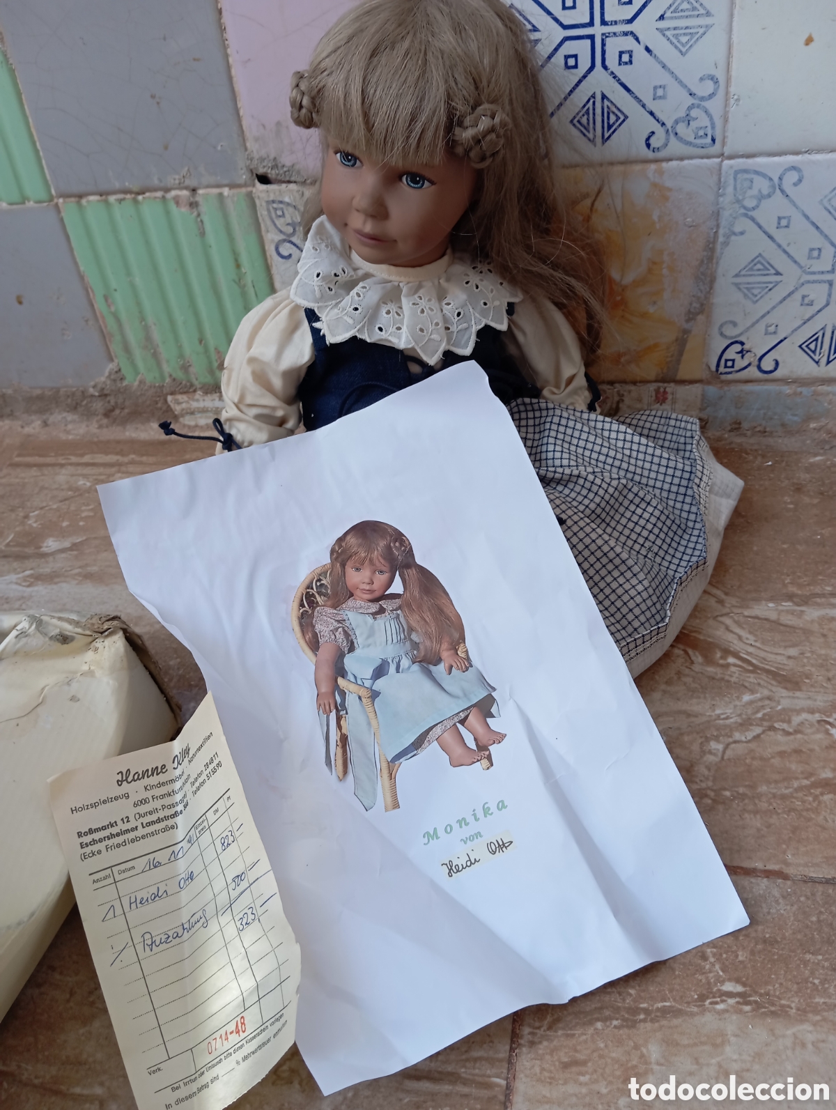 Mu&ntilde;ecas modernas: mu&ntilde;eca alemana de vinilo Heidi om - Foto 8