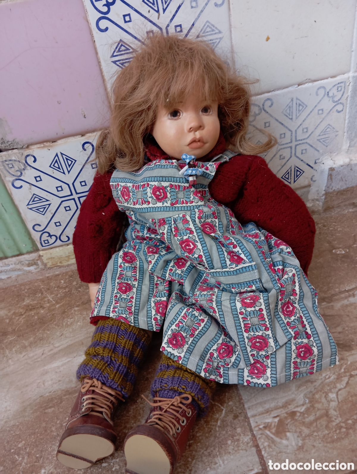 Mu&ntilde;ecas modernas: mu&ntilde;eca alemana antiguo - Foto 1