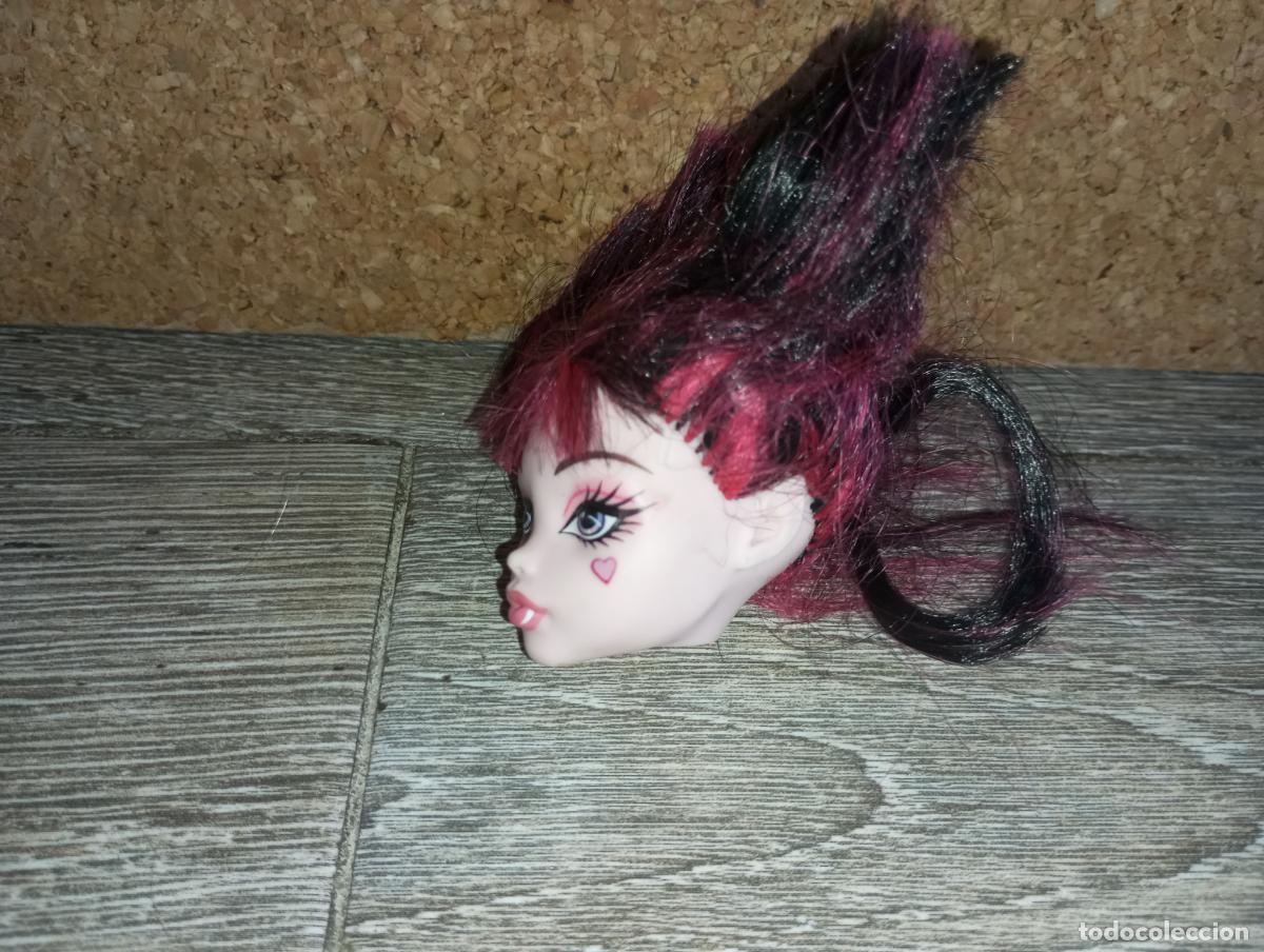 Mu&ntilde;ecas modernas: cabeza de mu&ntilde;eca monster high draculaura - Foto 5