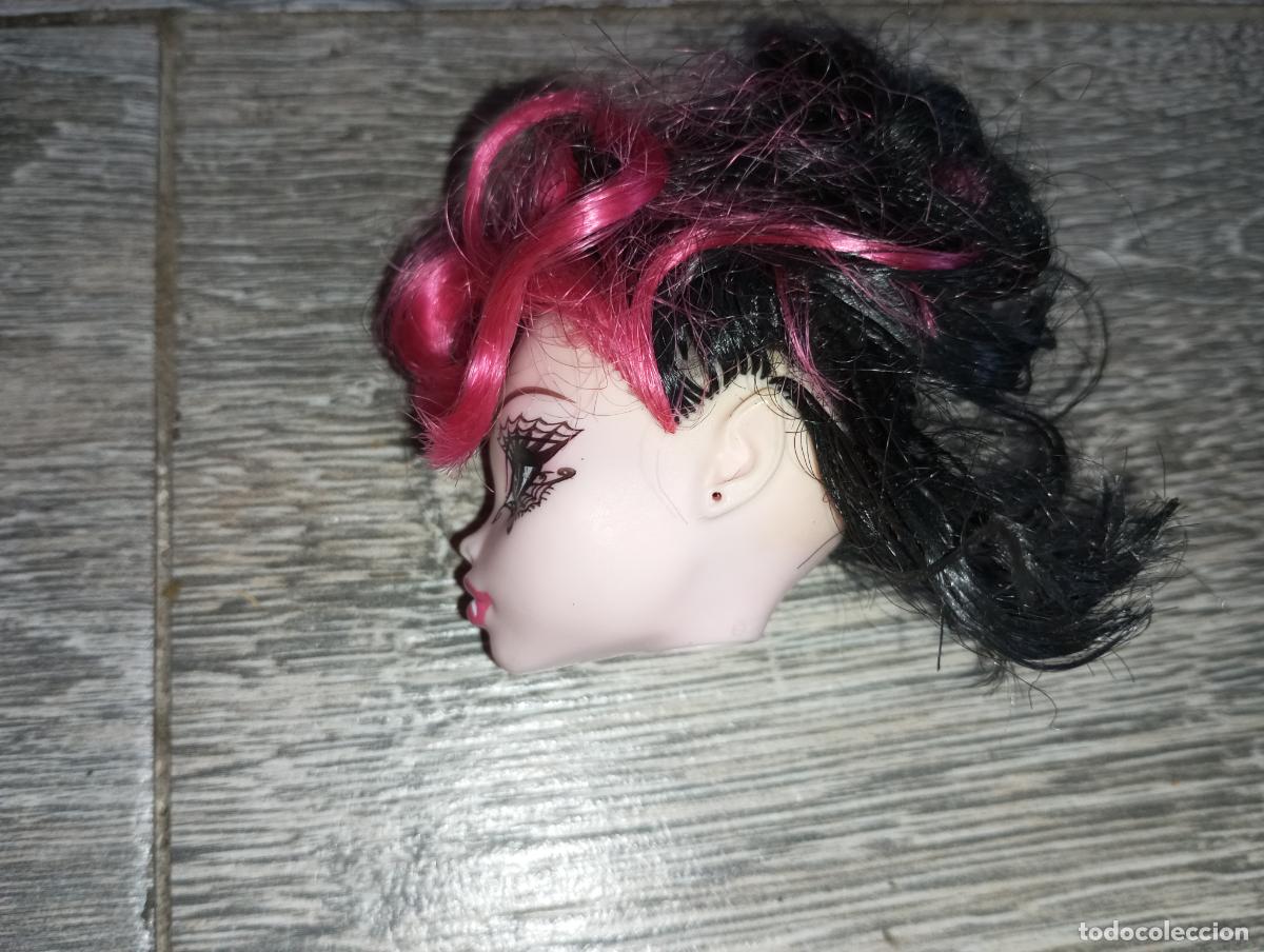 Mu&ntilde;ecas modernas: cabeza de mu&ntilde;eca monster high draculaura - Foto 3
