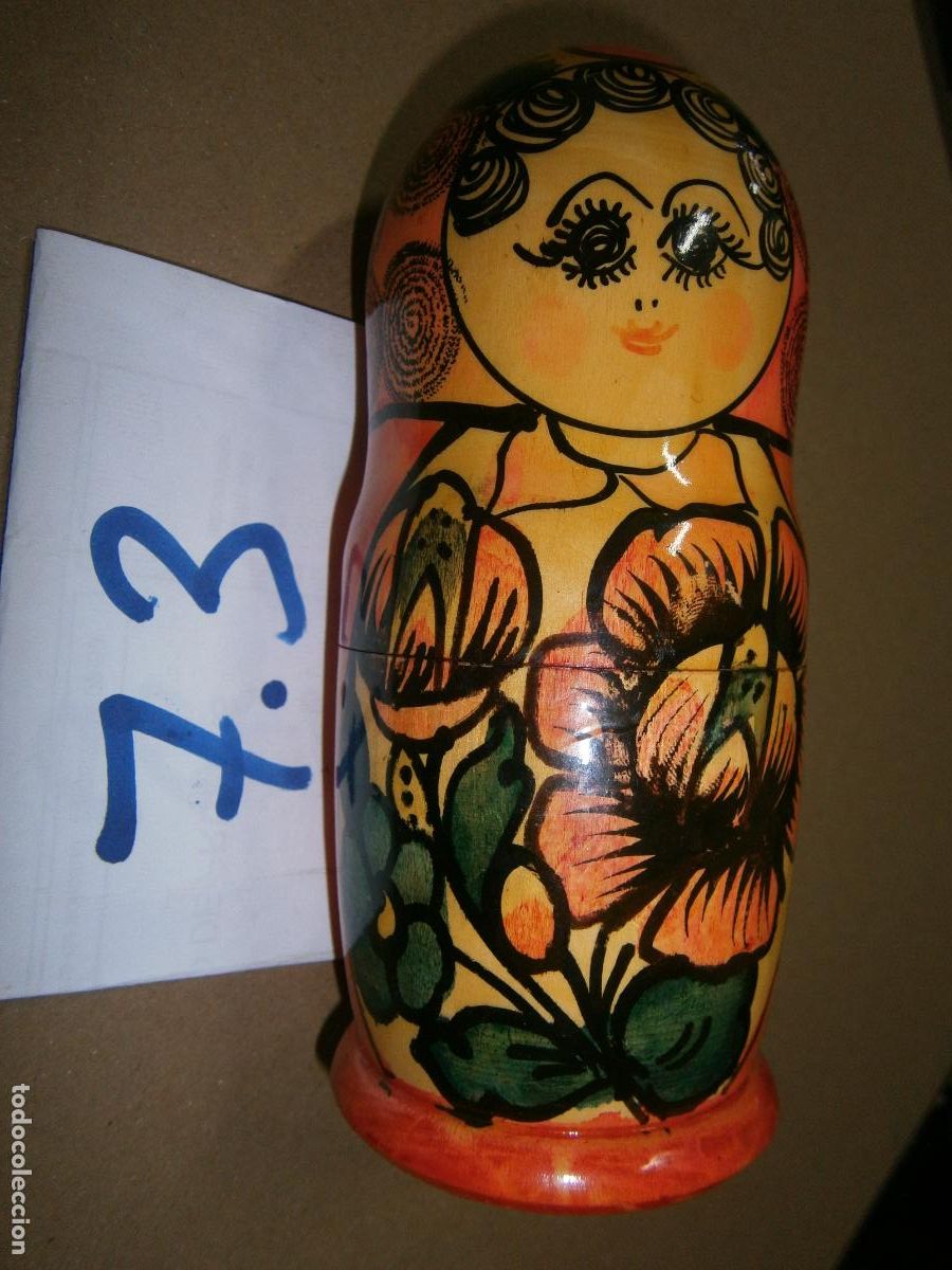 Mu&ntilde;ecas modernas: MU&Ntilde;ECAS MATRIOSKAS DE MADERA - Foto 2