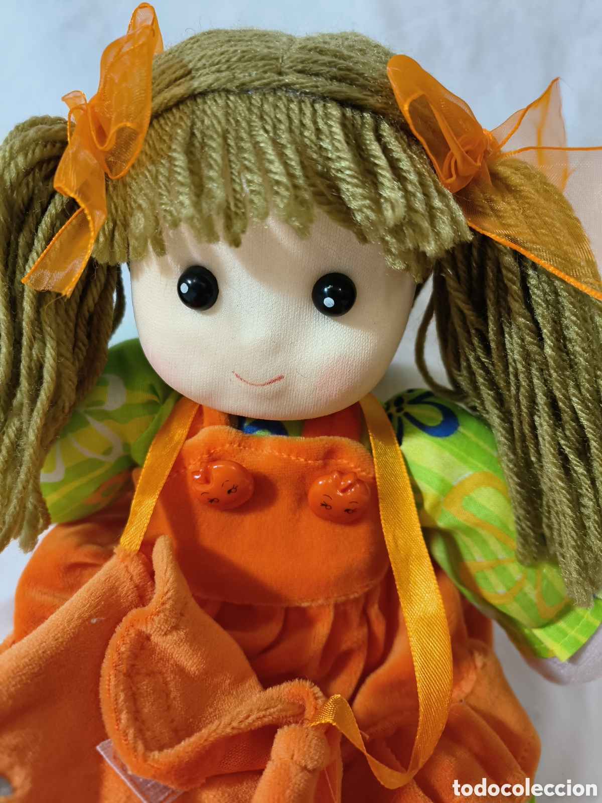 Mu&ntilde;ecas modernas: Mu&ntilde;eca de trapo vintage Janira - Foto 2