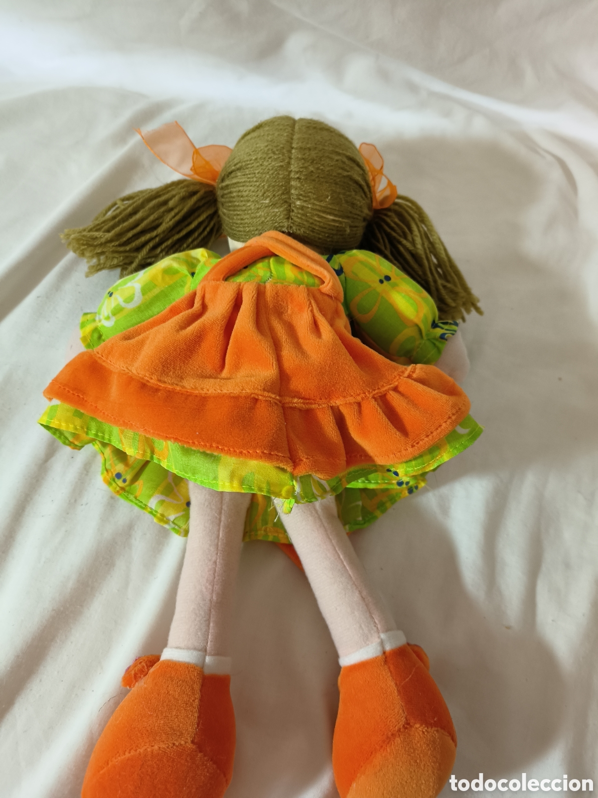 Mu&ntilde;ecas modernas: Mu&ntilde;eca de trapo vintage Janira - Foto 3