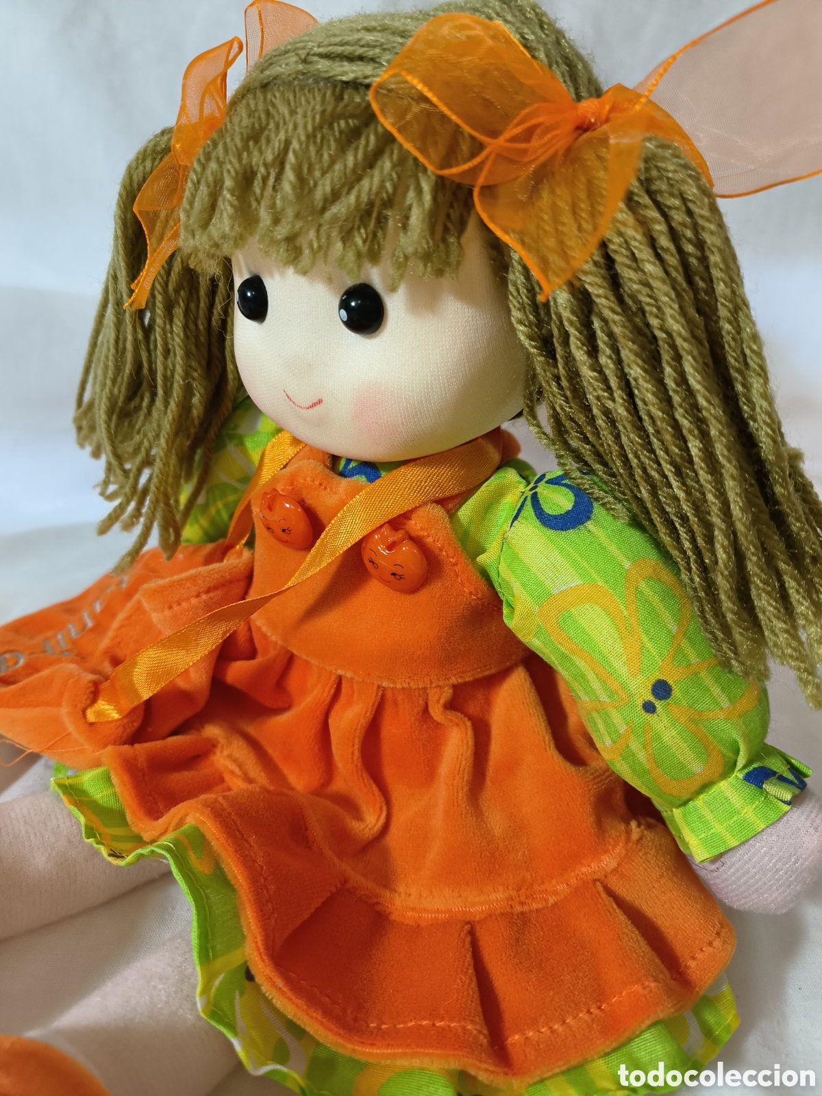 Mu&ntilde;ecas modernas: Mu&ntilde;eca de trapo vintage Janira - Foto 5
