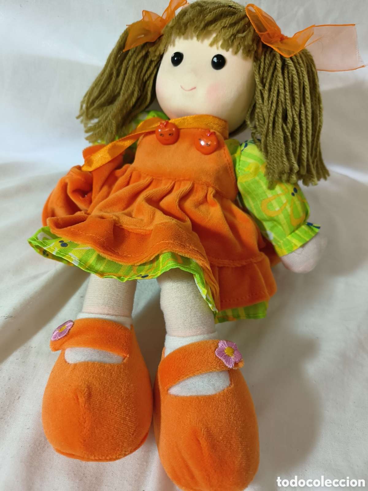 Mu&ntilde;ecas modernas: Mu&ntilde;eca de trapo vintage Janira - Foto 7