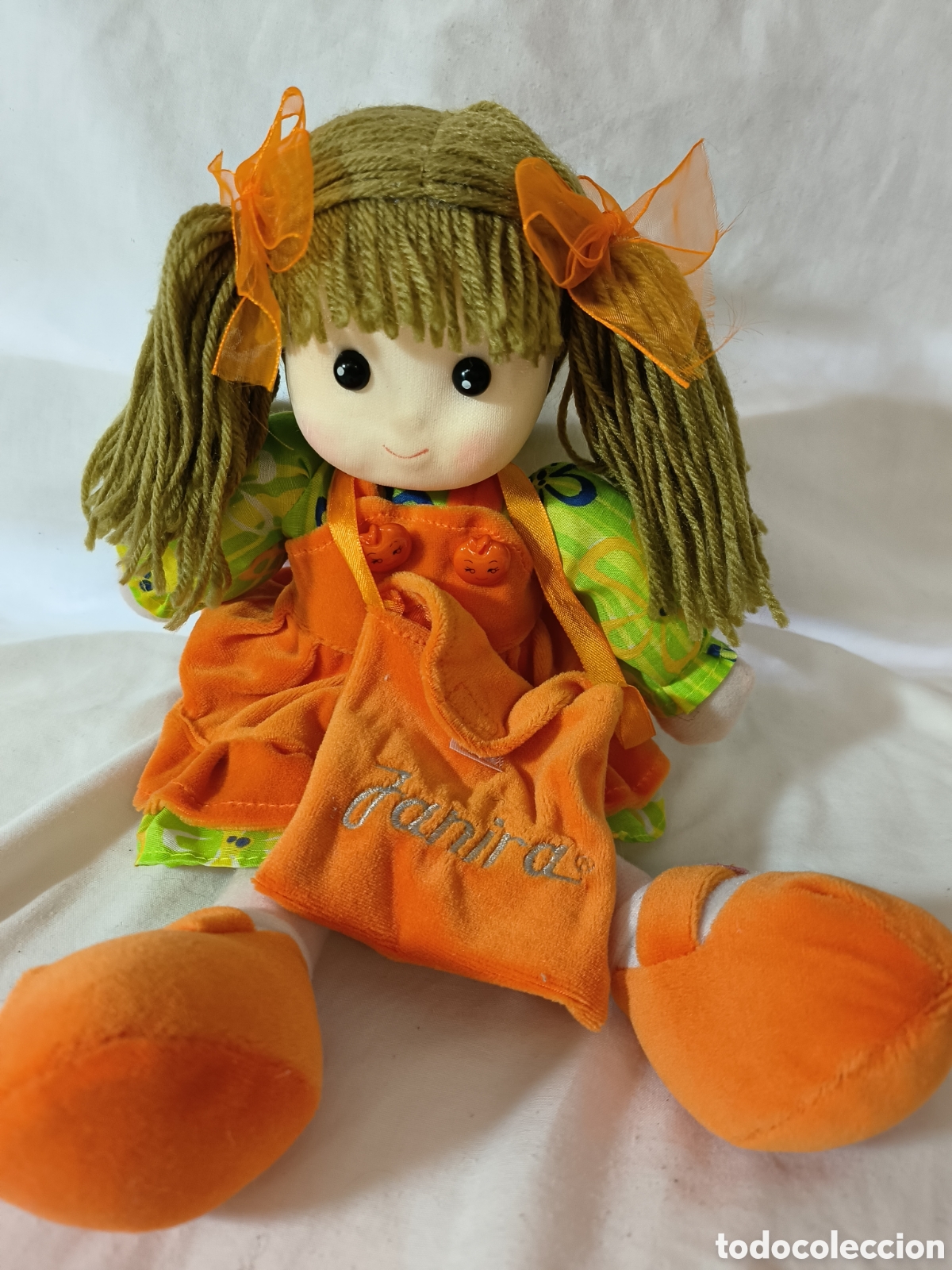 Mu&ntilde;ecas modernas: Mu&ntilde;eca de trapo vintage Janira - Foto 1