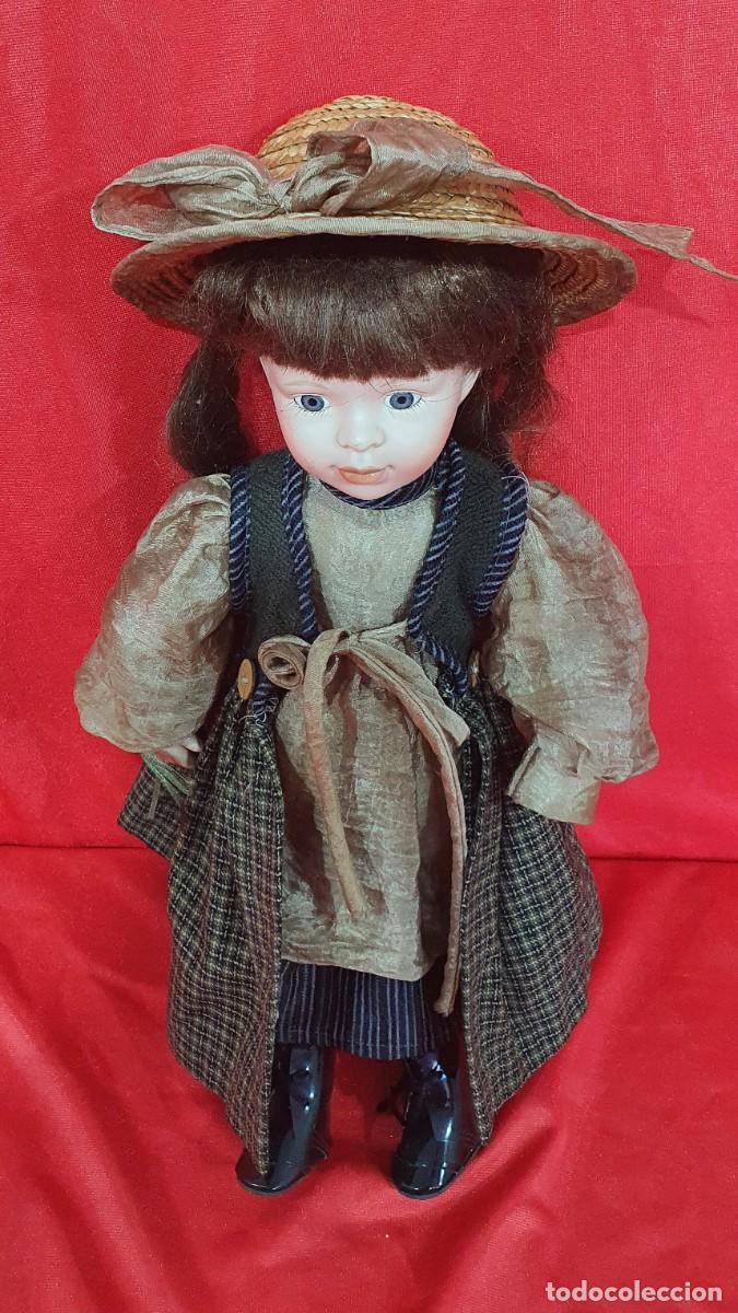 Mu&ntilde;ecas modernas: Antigua mu&ntilde;eca vestido campero - Foto 5