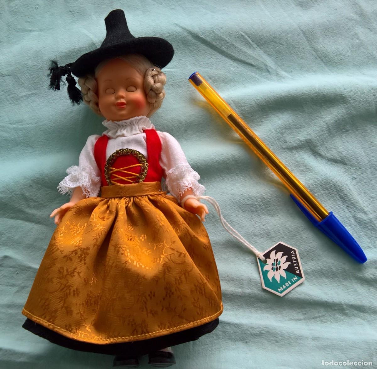 Mu&ntilde;ecas modernas: Mu&ntilde;eca Austriaca- Traje regional, Lienz..ojos funcionando.18 ctms - Foto 1