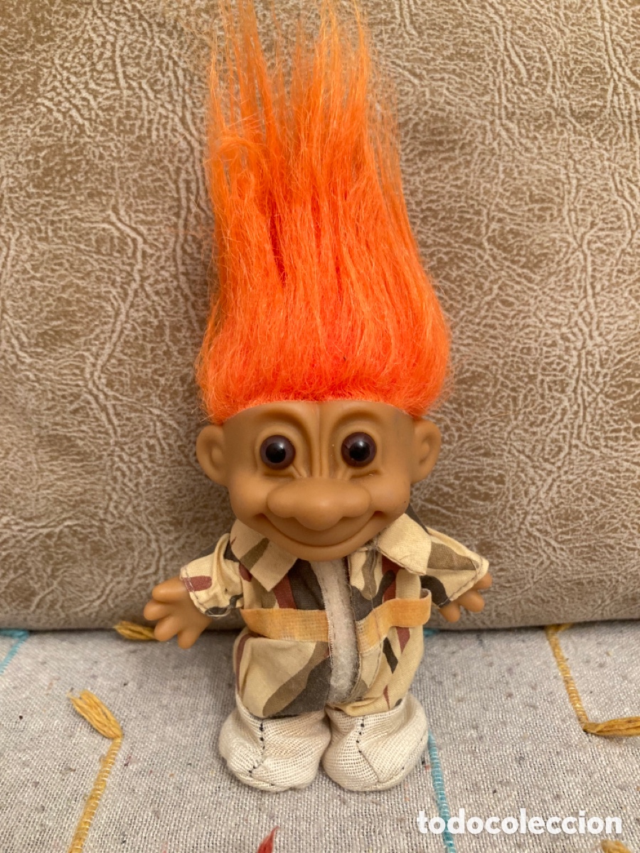 Mu&ntilde;ecas modernas: Mu&ntilde;eco Troll de la suerte pelo Naranja - Foto 1