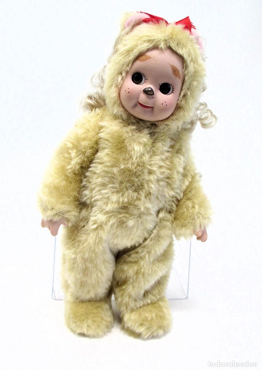 Mu&ntilde;ecas modernas: Mu&ntilde;ecas de Cuento Porcelana Estilo Googly - El Le&oacute;n Cobarde - Foto 1