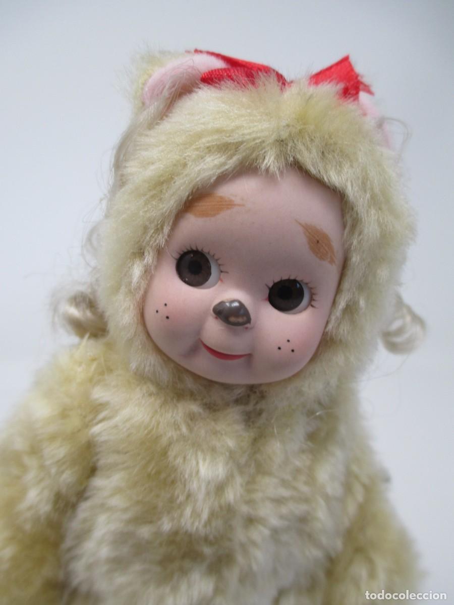 Mu&ntilde;ecas modernas: Mu&ntilde;ecas de Cuento Porcelana Estilo Googly - El Le&oacute;n Cobarde - Foto 3