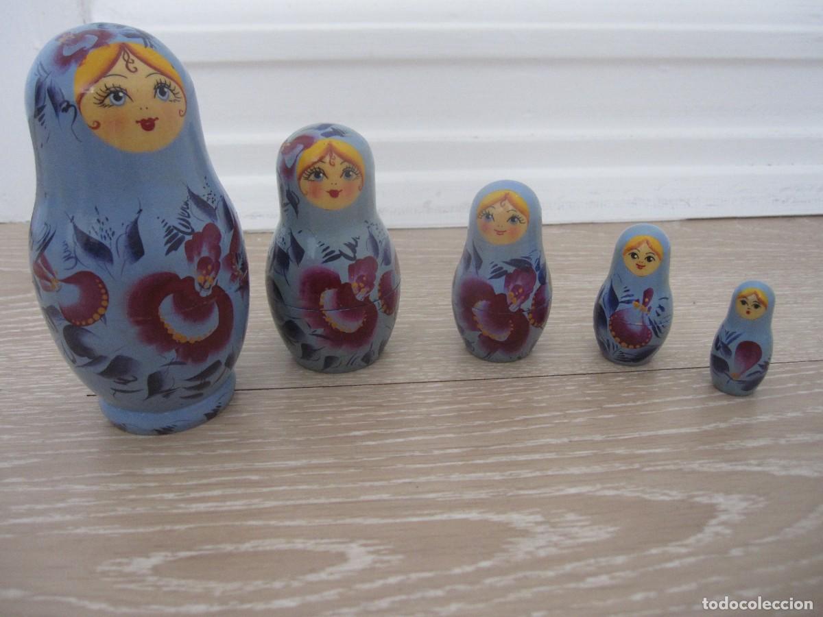 Mu&ntilde;ecas modernas: MATRIOSKA MADERA / 5 mu&ntilde;ecas - Foto 2