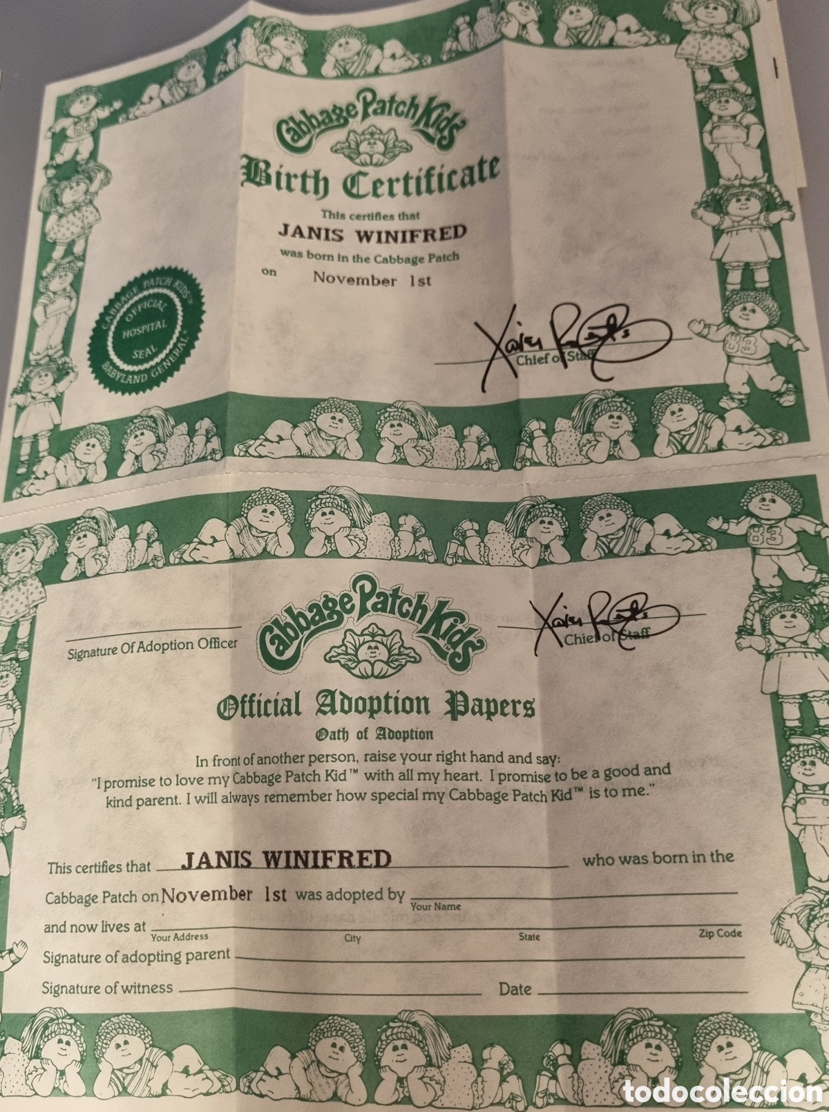 Mu&ntilde;ecas modernas: Mu&ntilde;eca Cabbage Patch Kids con certificado de nacimiento - Foto 19