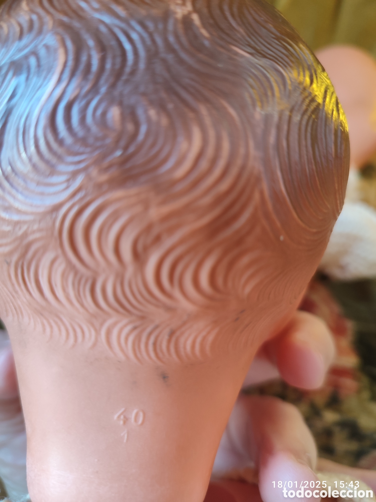 Mu&ntilde;ecas modernas: Mu&ntilde;eco antiguo cabello pintado - Foto 4