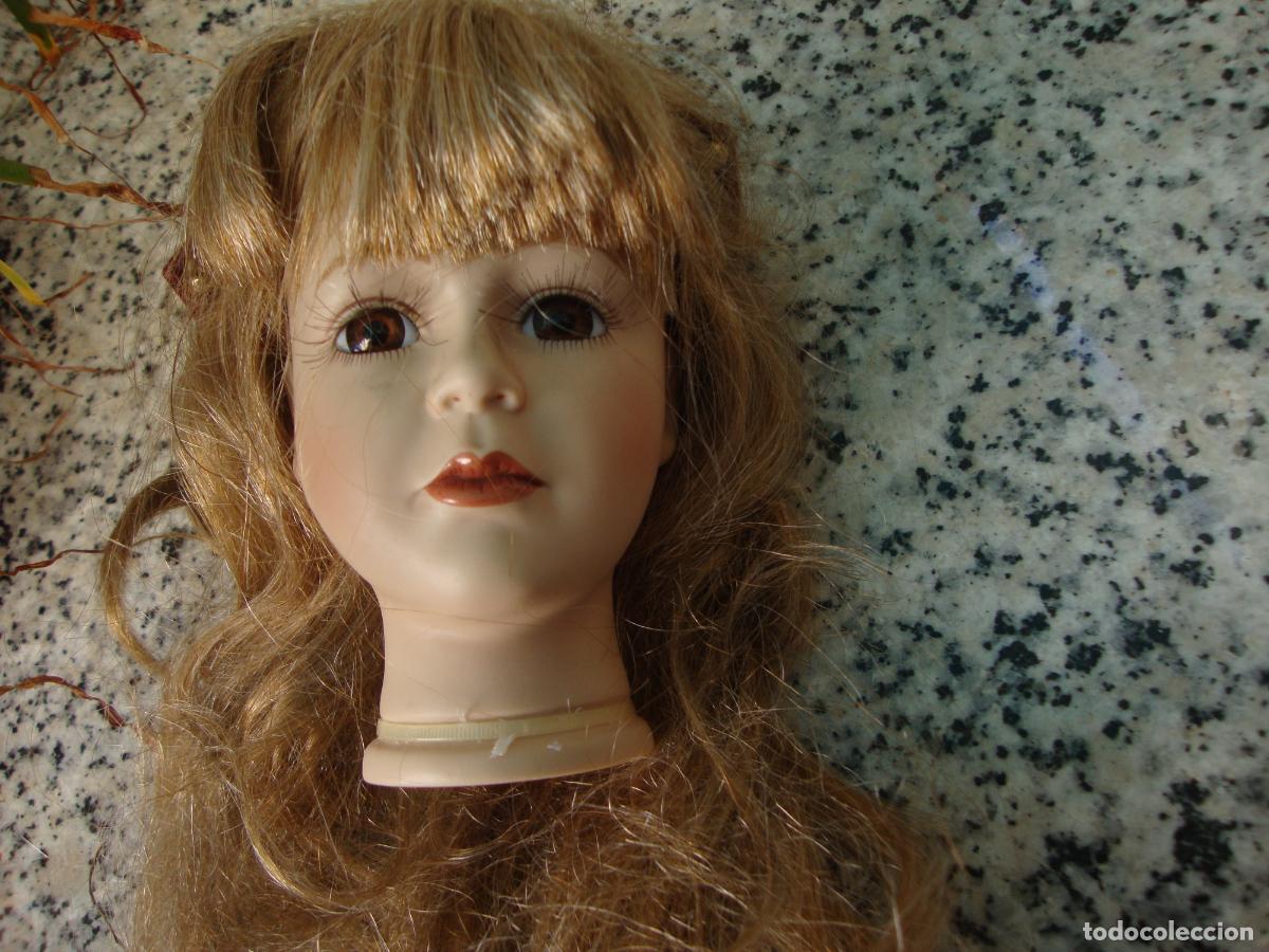 Mu&ntilde;ecas modernas: cabeza mu&ntilde;eca de porcelana - Foto 1