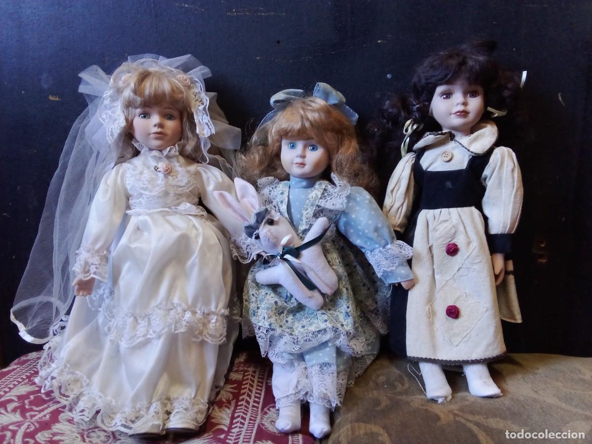 Mu&ntilde;ecas modernas: LOTE DE 3 MU&Ntilde;ECAS estilo colonial - Foto 1
