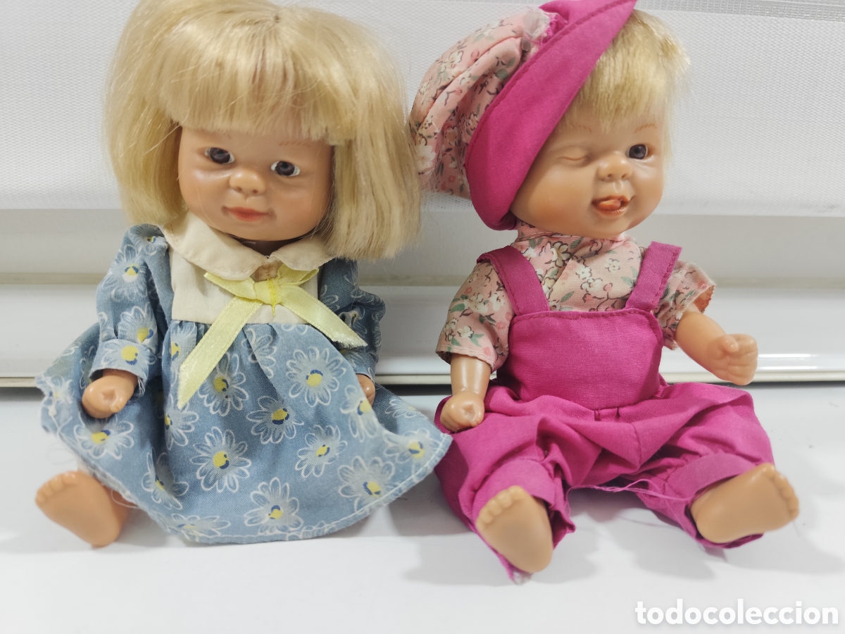 Mu&ntilde;ecas modernas: ANTIGUA Y GRACIOSA PAREJA DE MU&Ntilde;ECOS - Foto 1