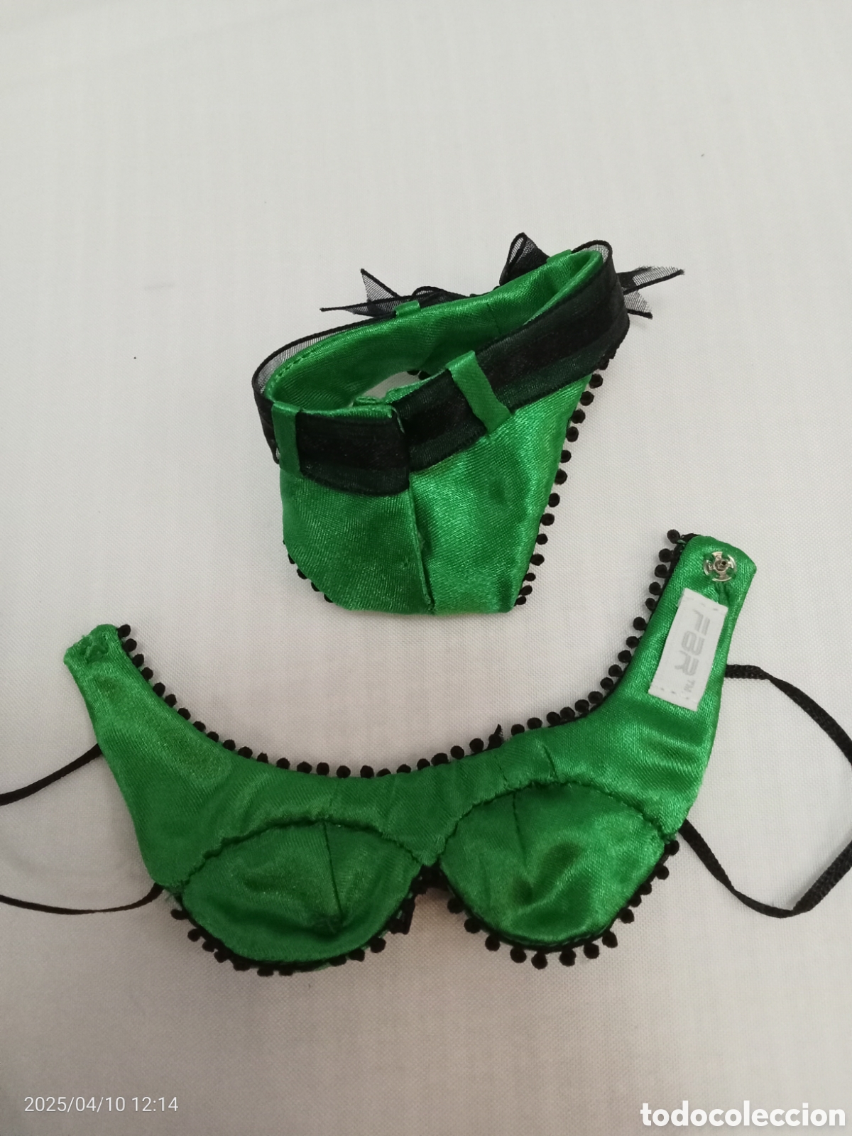 Mu&ntilde;ecas modernas: CONJUNTO INTERIOR MU&Ntilde;ECA COLOR VERDE - Foto 6