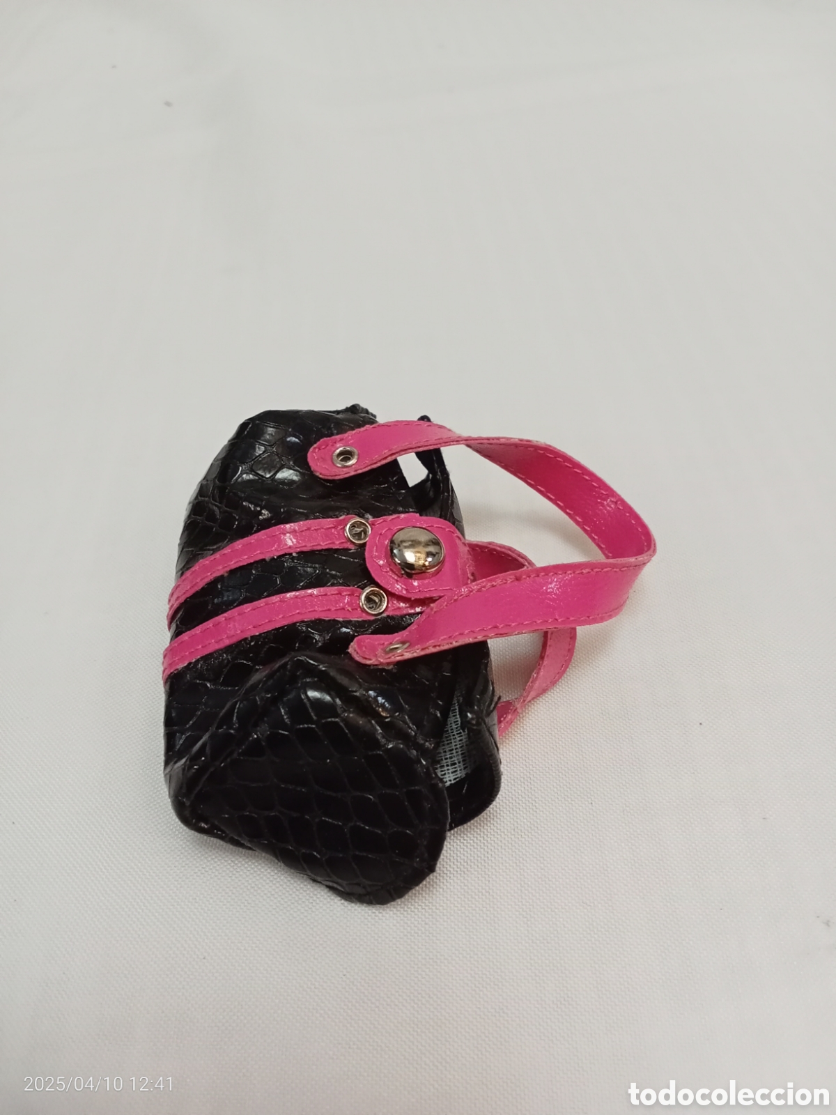 Mu&ntilde;ecas modernas: BOLSO MU&Ntilde;ECA NEGRO Y ROSA - Foto 2