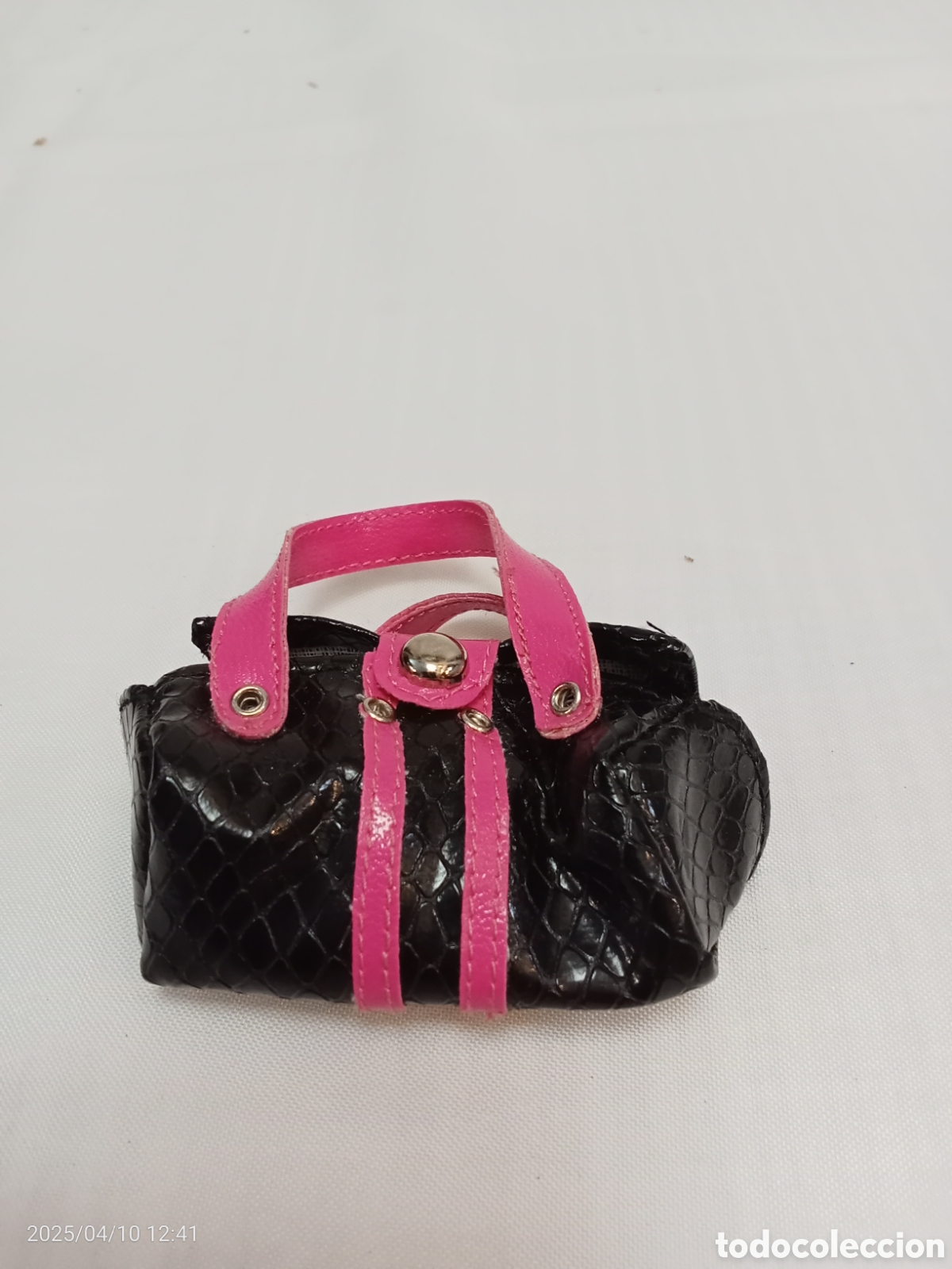 Mu&ntilde;ecas modernas: BOLSO MU&Ntilde;ECA NEGRO Y ROSA - Foto 1