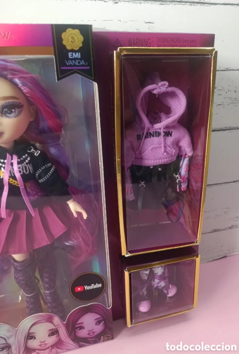 Mu&ntilde;ecas modernas: Mu&ntilde;eca Rainbow high Emi Lavanda - Foto 4