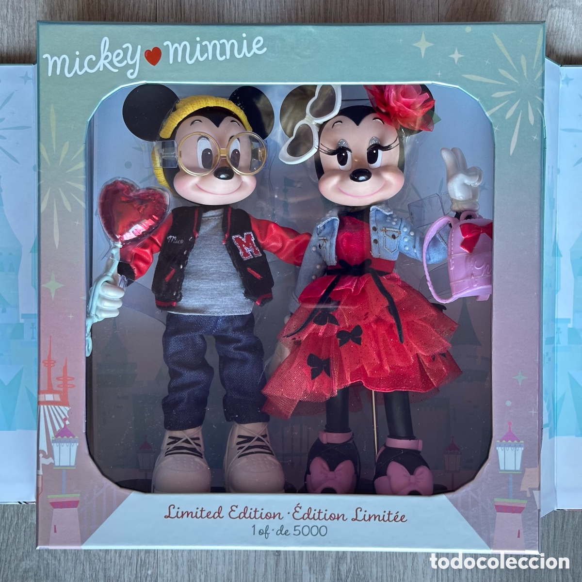 Mu&ntilde;ecas modernas: Set mu&ntilde;ecos Mickey y Minnie, edici&oacute;n limitada, Disney Store. - Foto 1