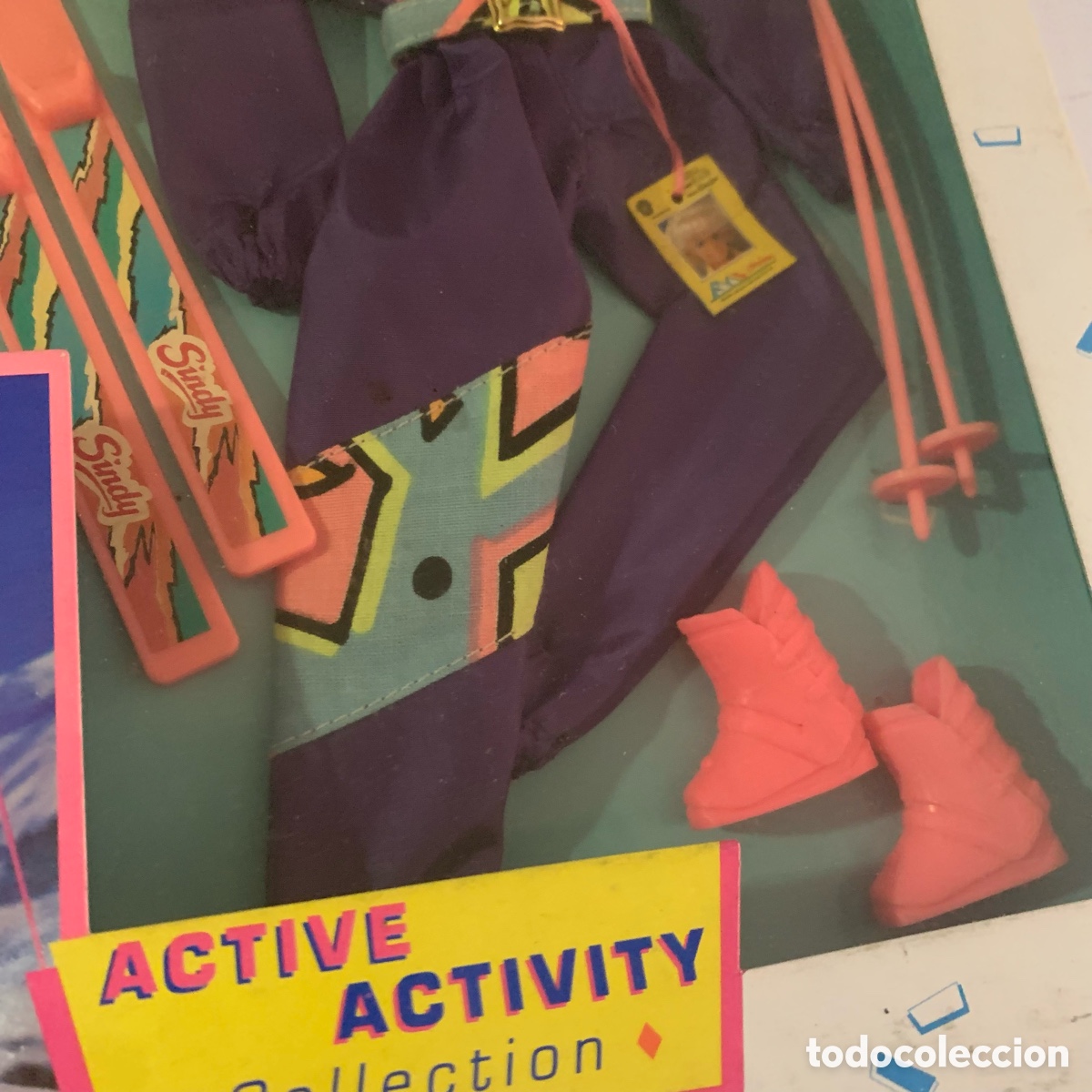 Mu&ntilde;ecas modernas: vestido de 1992 de la mu&ntilde;eca sindy active activity collection hasbro - Foto 2