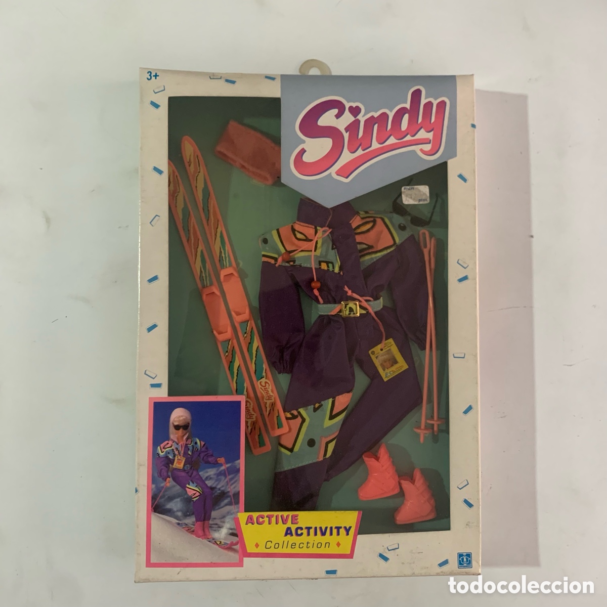 Mu&ntilde;ecas modernas: vestido de 1992 de la mu&ntilde;eca sindy active activity collection hasbro - Foto 1