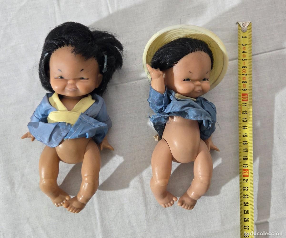 Mu&ntilde;ecas modernas: Pareja de mu&ntilde;ecas chinas en plastico o celuloide - Foto 8