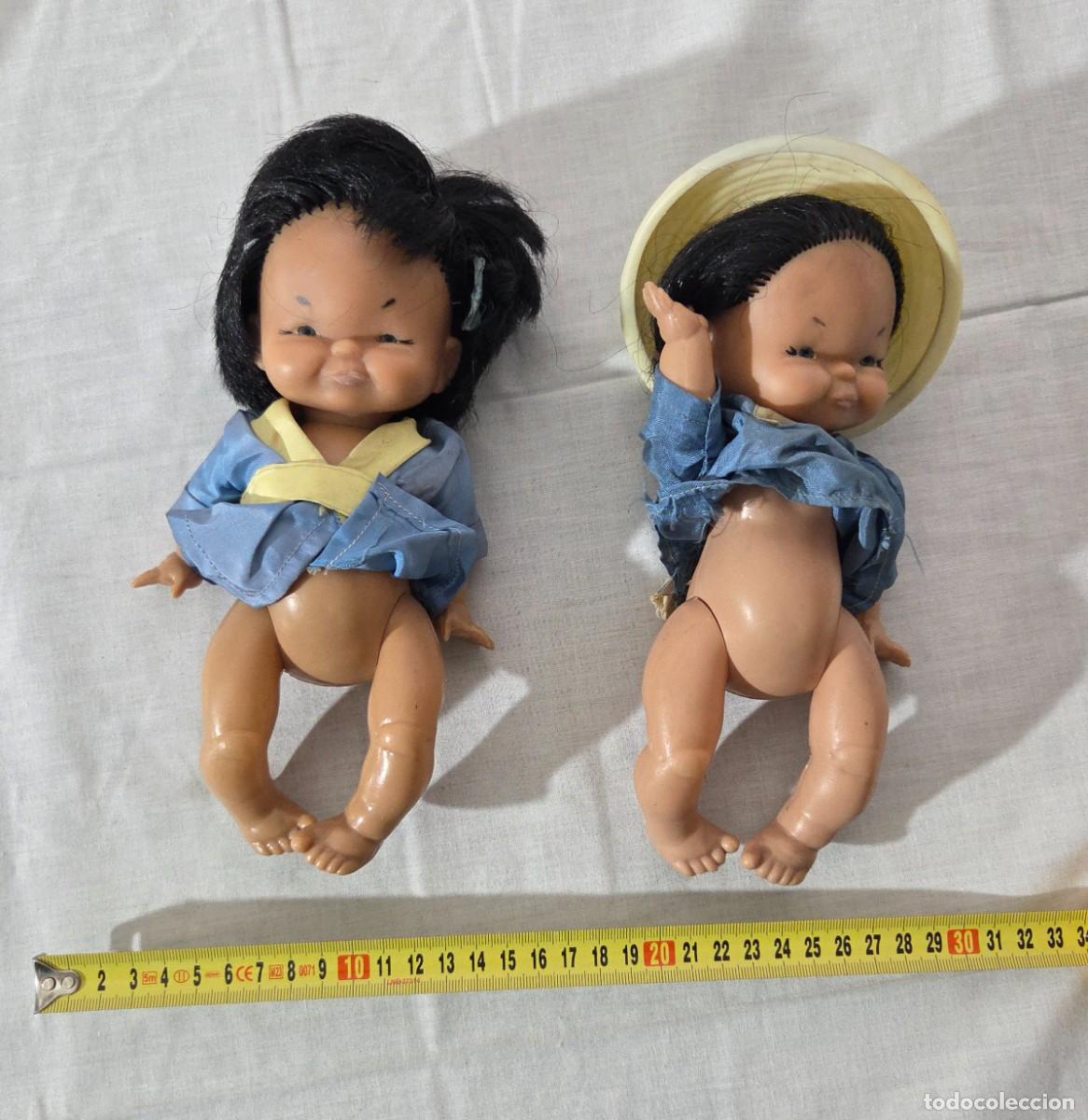 Mu&ntilde;ecas modernas: Pareja de mu&ntilde;ecas chinas en plastico o celuloide - Foto 9