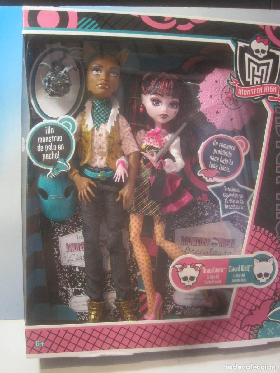 Muñecas modernas: MUÑECA MONSTER HIGH DRACOLAURA Y CLAWD WOLF DE MATTEL AÑO 2011 NUEVA EN CAJA DOBLE
