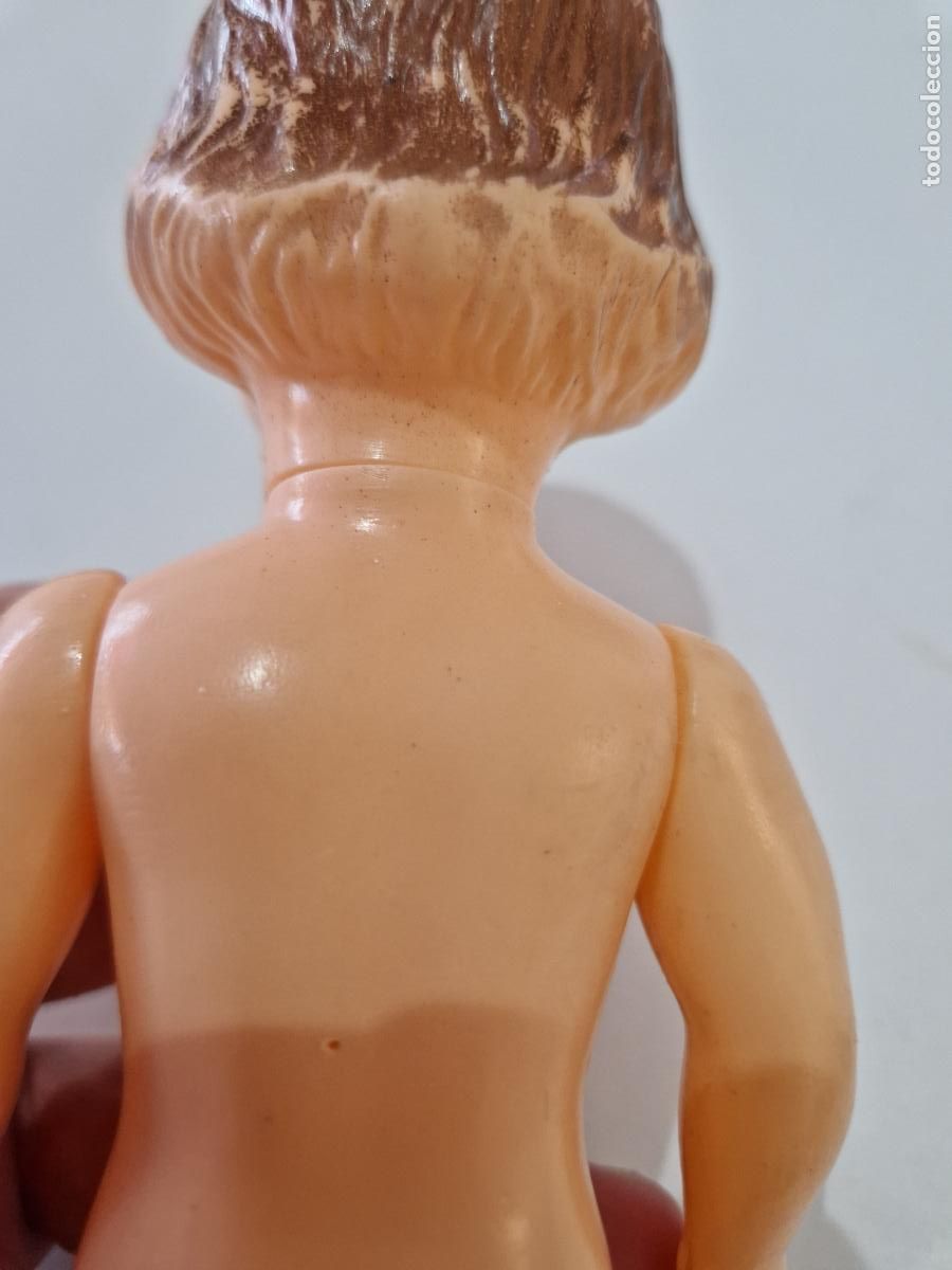 Mu&ntilde;ecas modernas: ANTIGUA MU&Ntilde;ECA CELULOIDE PELO MOLDEADO SEGURAMENTE FRANCESA - Foto 5